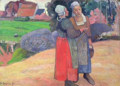 Breton Peasants by Paul Gauguin